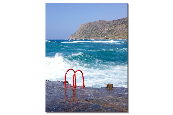 Wandbild: Kreta Rote Badeleiter